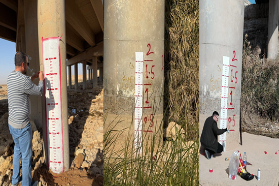 لتعزيز الموارد المائية والبحث العلمي الدقيق.. مركز أعالي الفرات يثبت مساطر قياس السيول في وديان المنطقة الغربية من الانبار